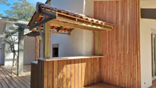 Chantier toiture extérieure en Gironde